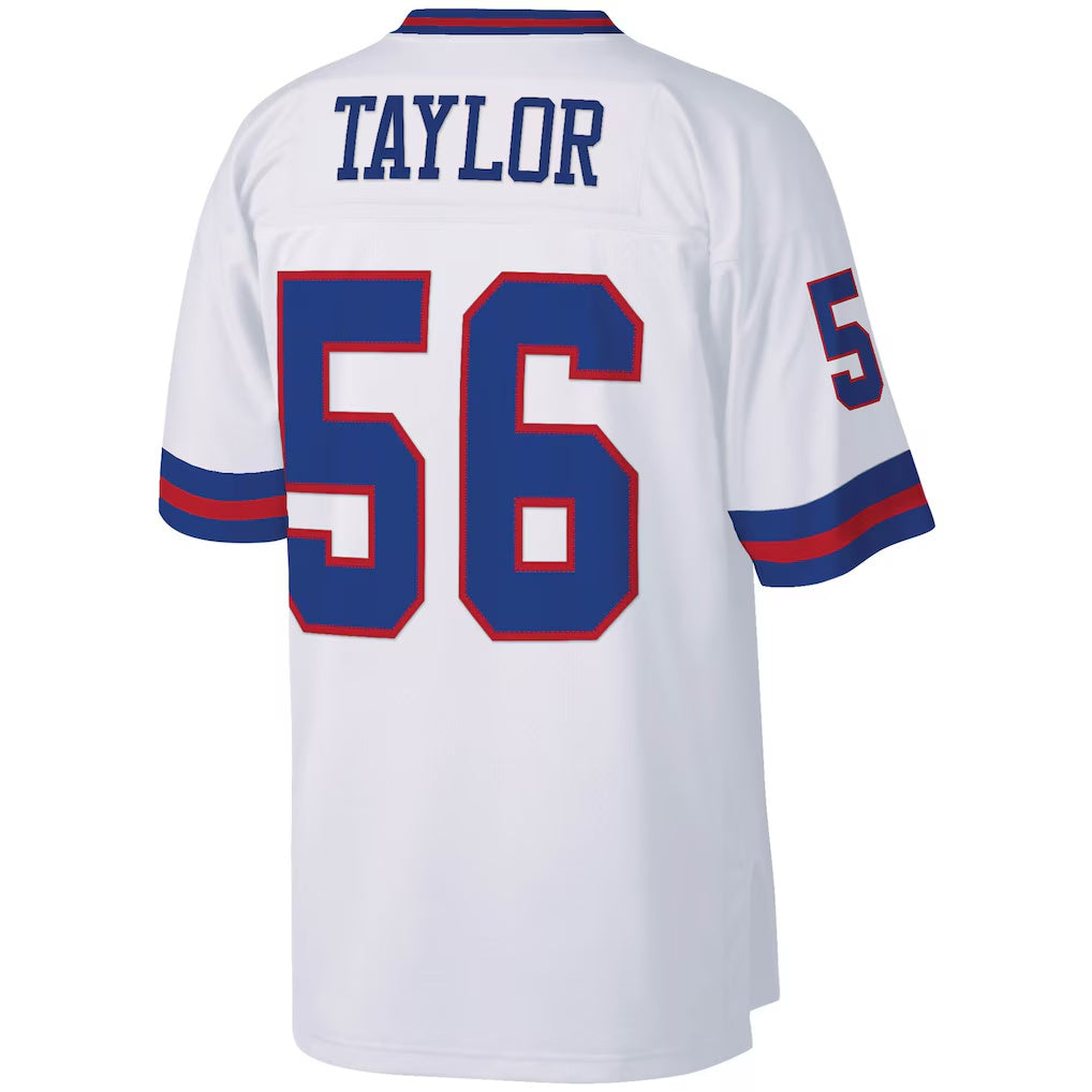 Trusc NY.Giants #56 Lawrence Taylor Mitchell & Ness White Legacy Replica Stitched Jerseys