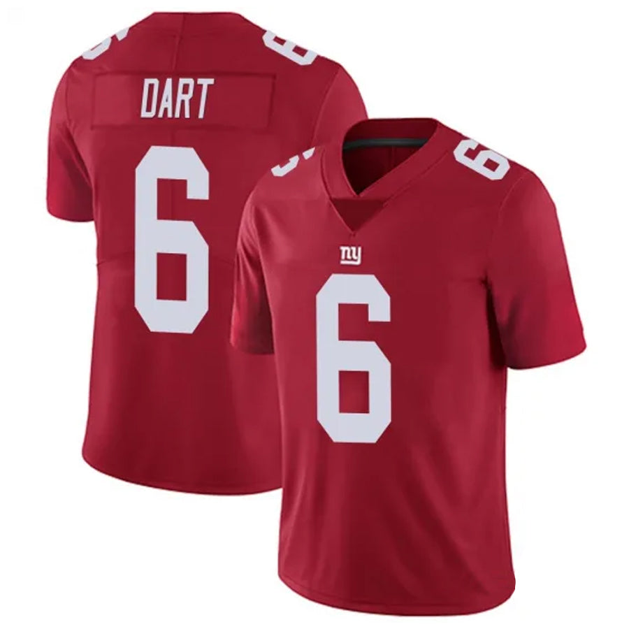 Trusc NY.Giants #6 Jaxson Dart Player Red Alternate Vapor Limited Stitched Jerseys