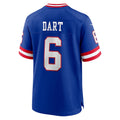 Trusc NY.Giants #6 Jaxson Dart Player Royal Alternate Classic Game Stitched Jerseys