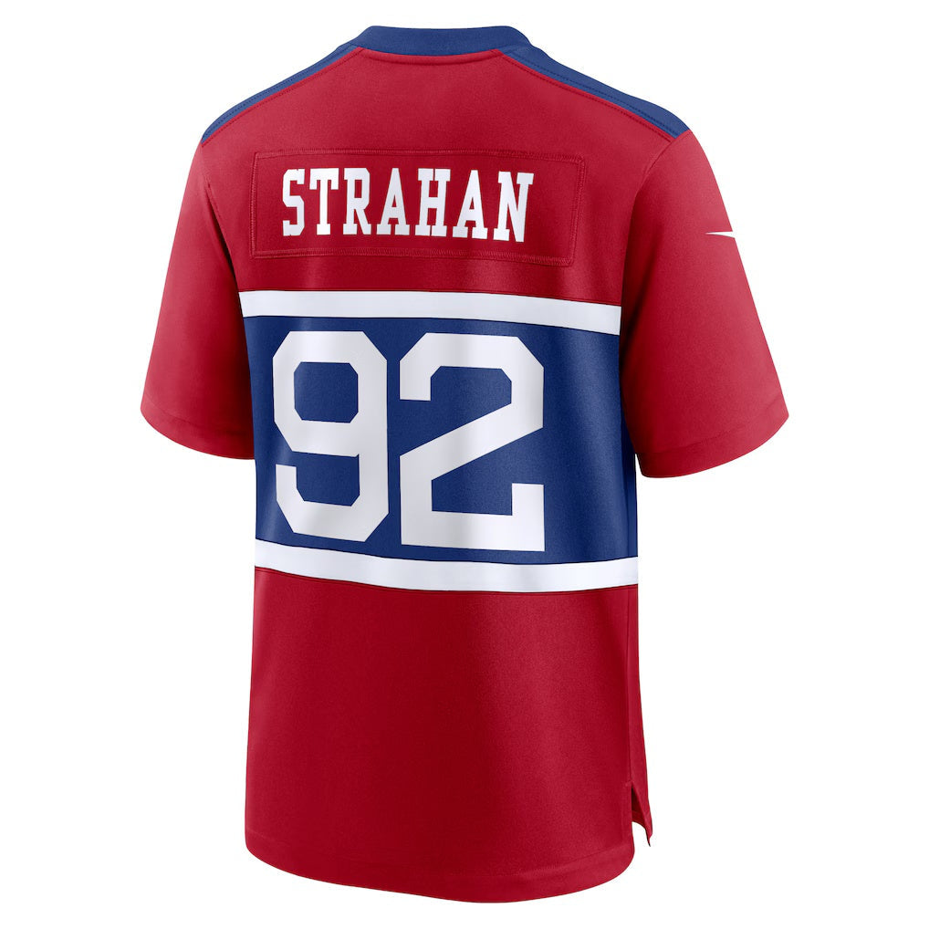 Trusc NY.Giants #92 Michael Strahan Century Red Alternate Retired Player Game Stitched Jerseys