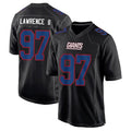 Trusc NY.Giants #97 Dexter Lawrence II Player Black Carbon Fashion Stitched Jerseys