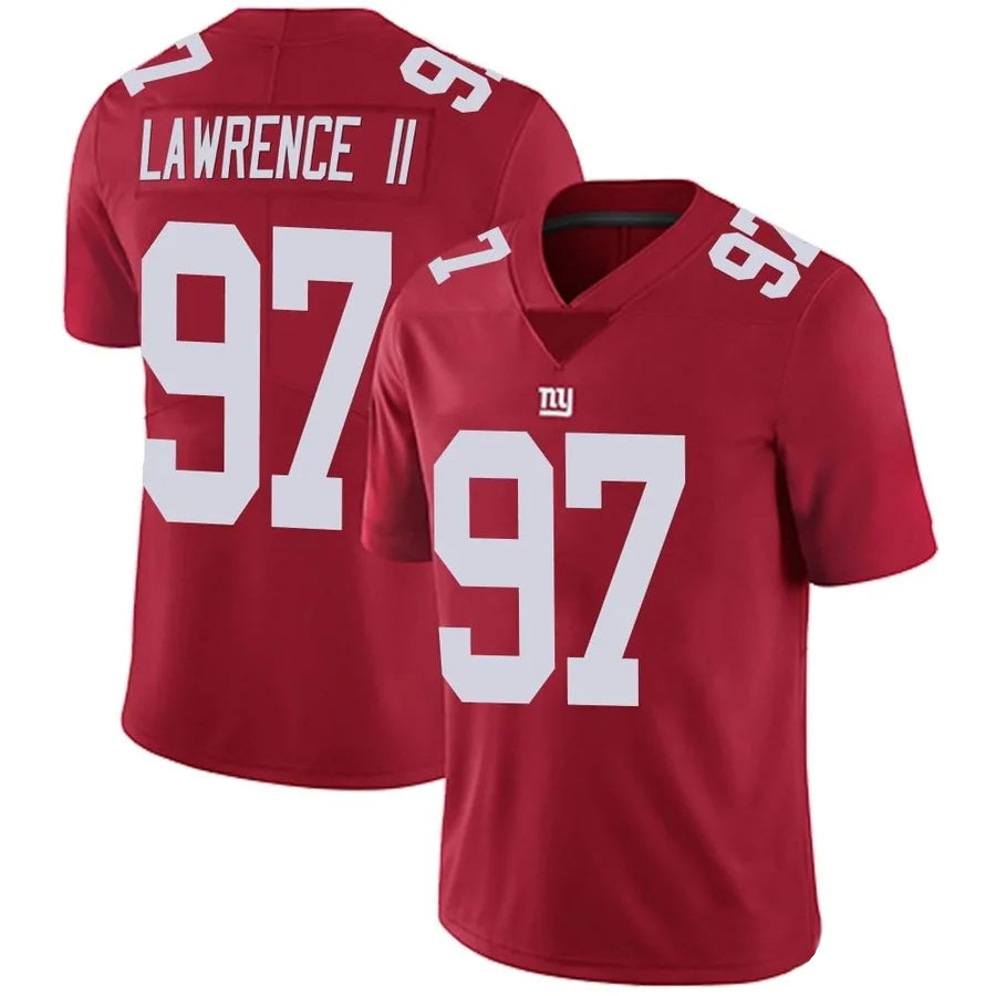 Trusc NY.Giants #97 Dexter Lawrence II Player Vapor Red Limited Stitched Jerseys