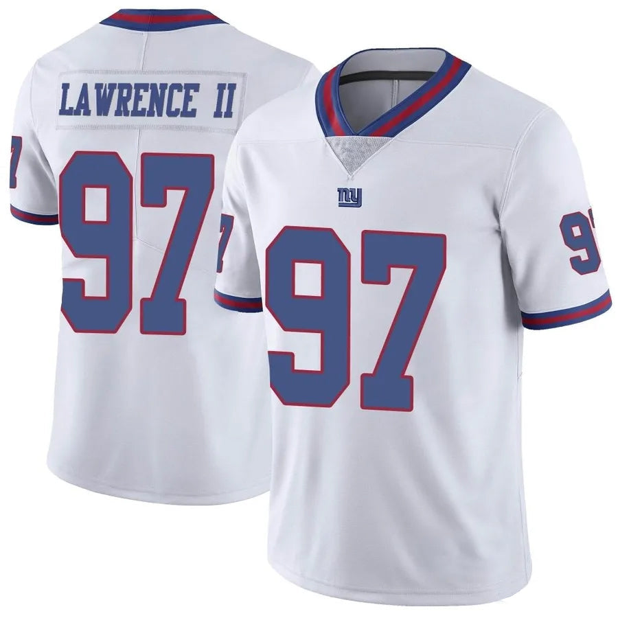 Trusc NY.Giants #97 Dexter Lawrence II Player Vapor White Limited Stitched Jerseys