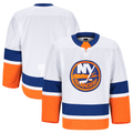 Trusc NY.Islanders White Away Authentic Pro Jerseys
