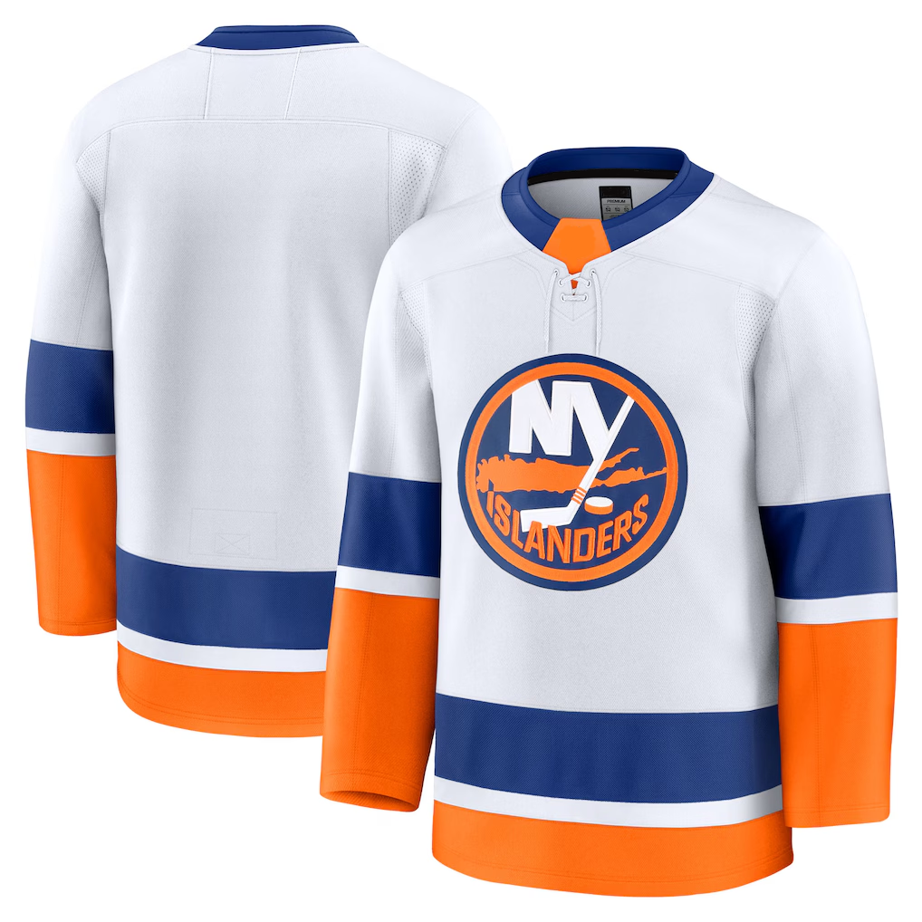 Trusc NY.Islanders White Away Premium Jerseys