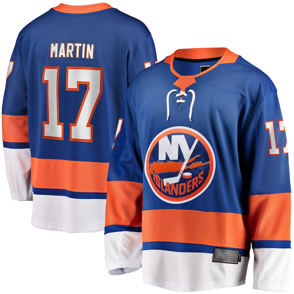 Trusc NY.Islanders #17 Matt Martin Home Breakaway Player Jerseys - Royal