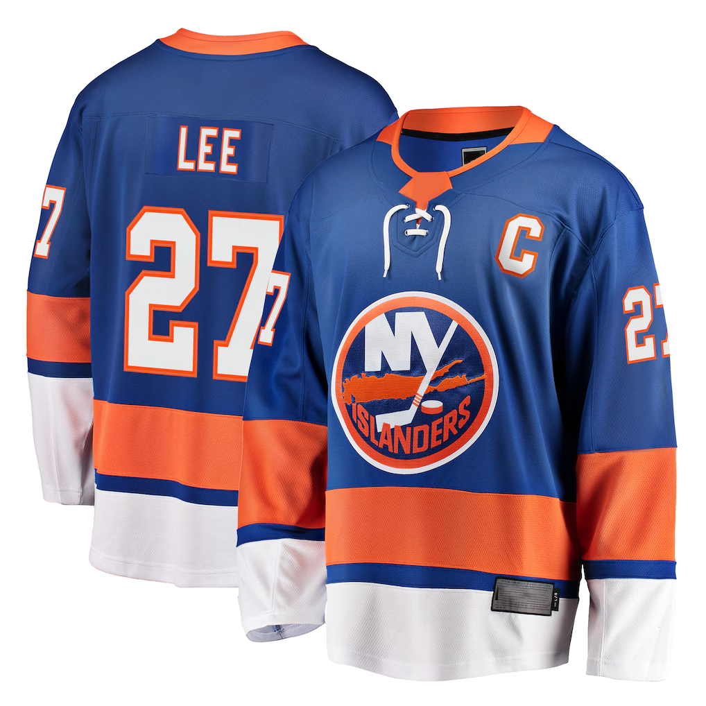 Trusc NY.Islanders #27 Anders Lee Royal Breakaway Jerseys