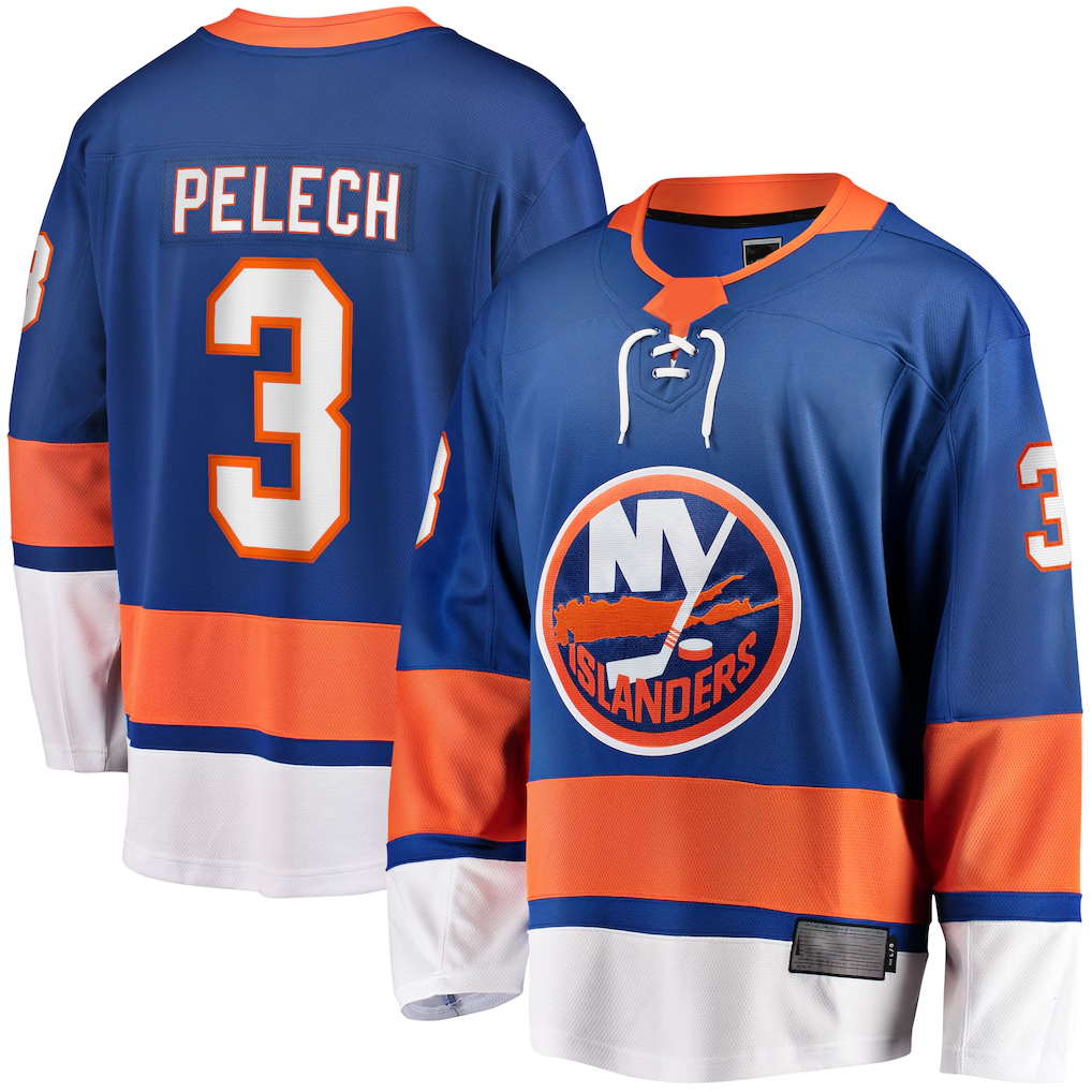 Trusc NY.Islanders #3 Adam Pelech Royal Home Breakaway Player Jerseys