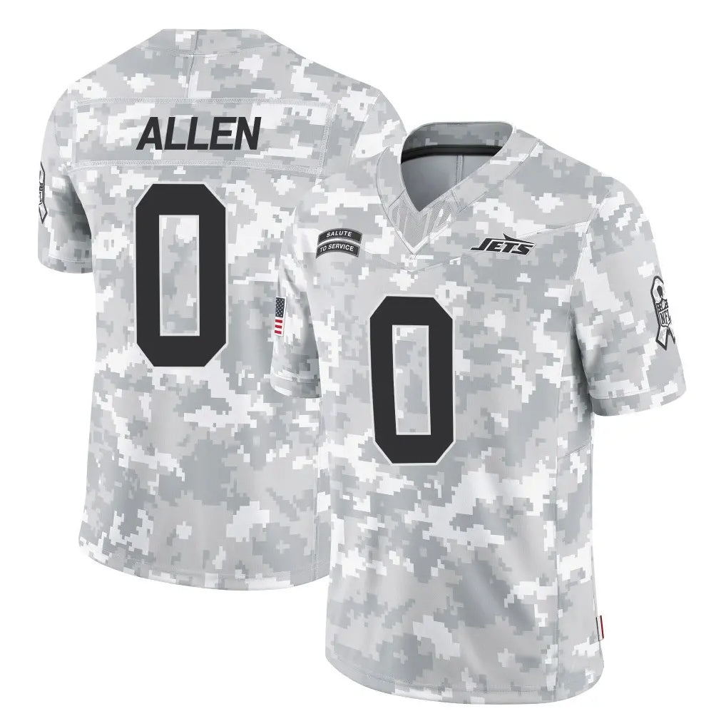 Trusc NY.Jets #0 Braelon Allen Player Arctic Camo Salute to Service Limited Stitched Jerseys