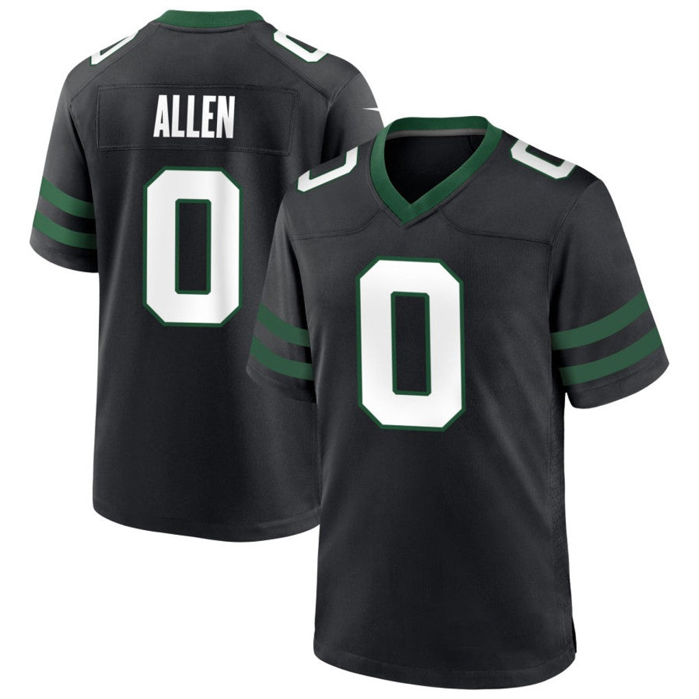 Trusc NY.Jets #0 Braelon Allen Player Black Home Game Stitched Jerseys