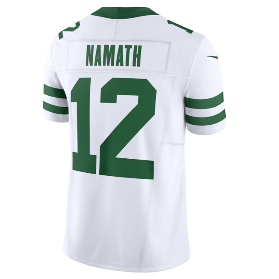 TruscNY.Jets #12 Joe Namath Legacy White Vapor F.U.S.E. Limited Jersey Stitched American Stitched Jerseys