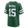 Trusc NY.Jets #15 Adonai Mitchell Legacy Green Team Game Jersey Stitched Jerseys