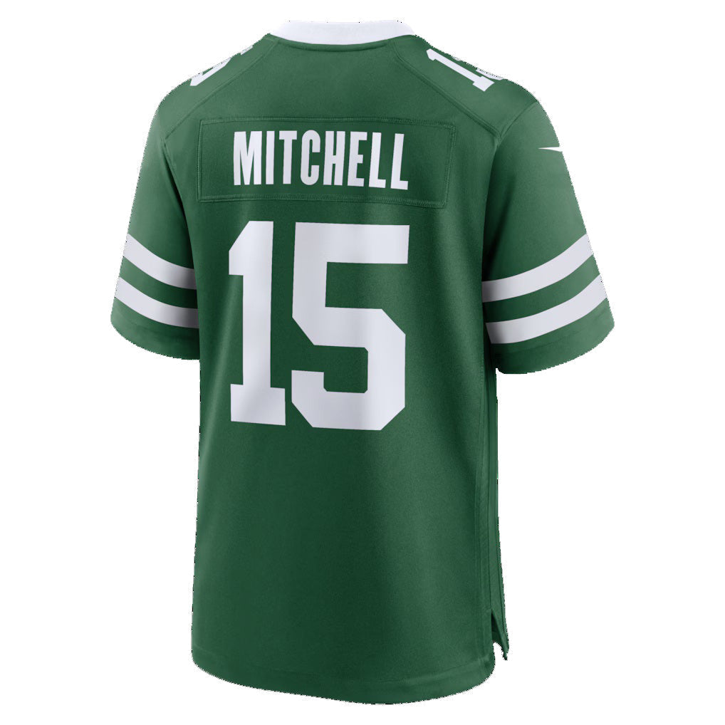 Trusc NY.Jets #15 Adonai Mitchell Legacy Green Team Game Jersey Stitched Jerseys