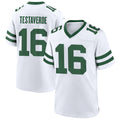 Trusc NY.Jets #16 Vinny Testaverde Player White Home Game Stitched Jerseys