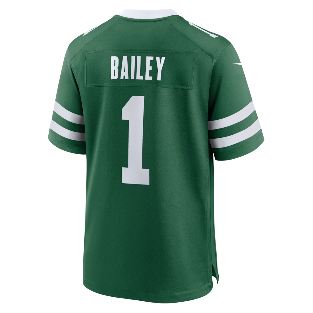 Trusc NY.Jets #1 David Bailey Legacy Green 2026  Draft First Round Pick No. 2 Team Game Stitched Jerseys