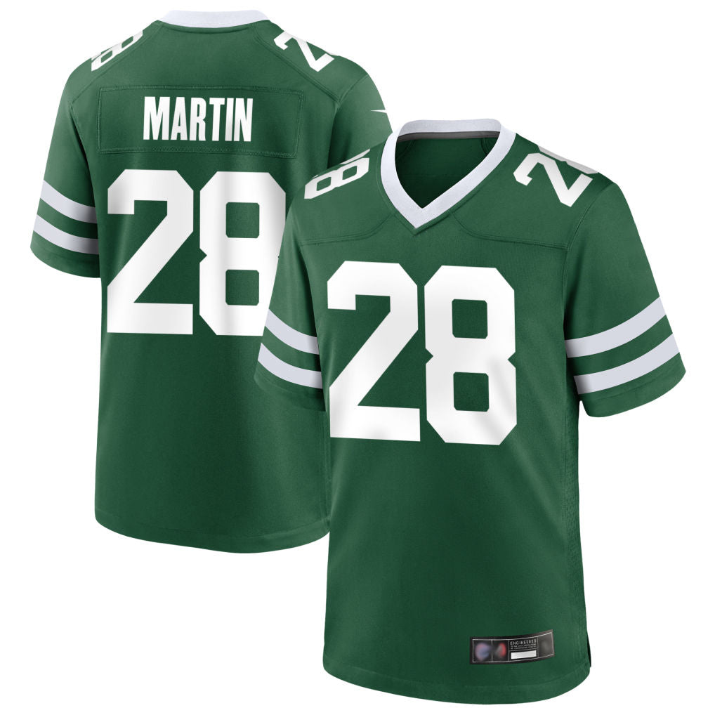 Trusc NY.Jets #28 Curtis Martin Player Green Home Game Stitched Jerseys