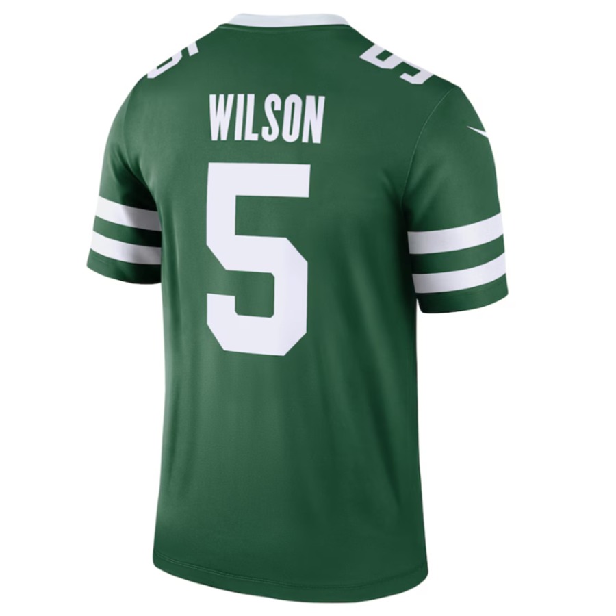 Trusc NY.Jets #5 Garrett Wilson Legacy Green Legend Jersey Stitched American Stitched Jerseys
