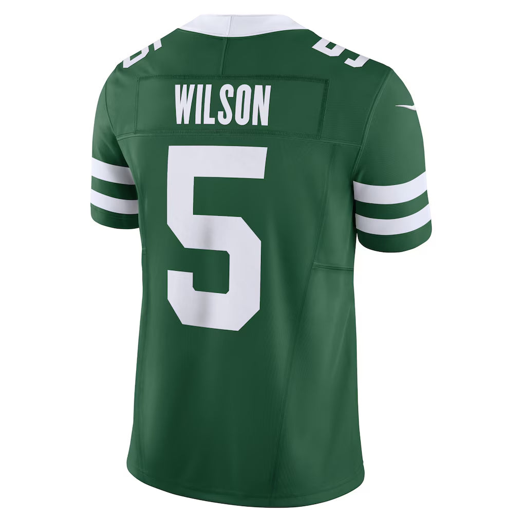 Trusc NY.Jets #5 Garrett Wilson Player Legacy Green Vapor F.U.S.E. Limited Stitched Jerseys