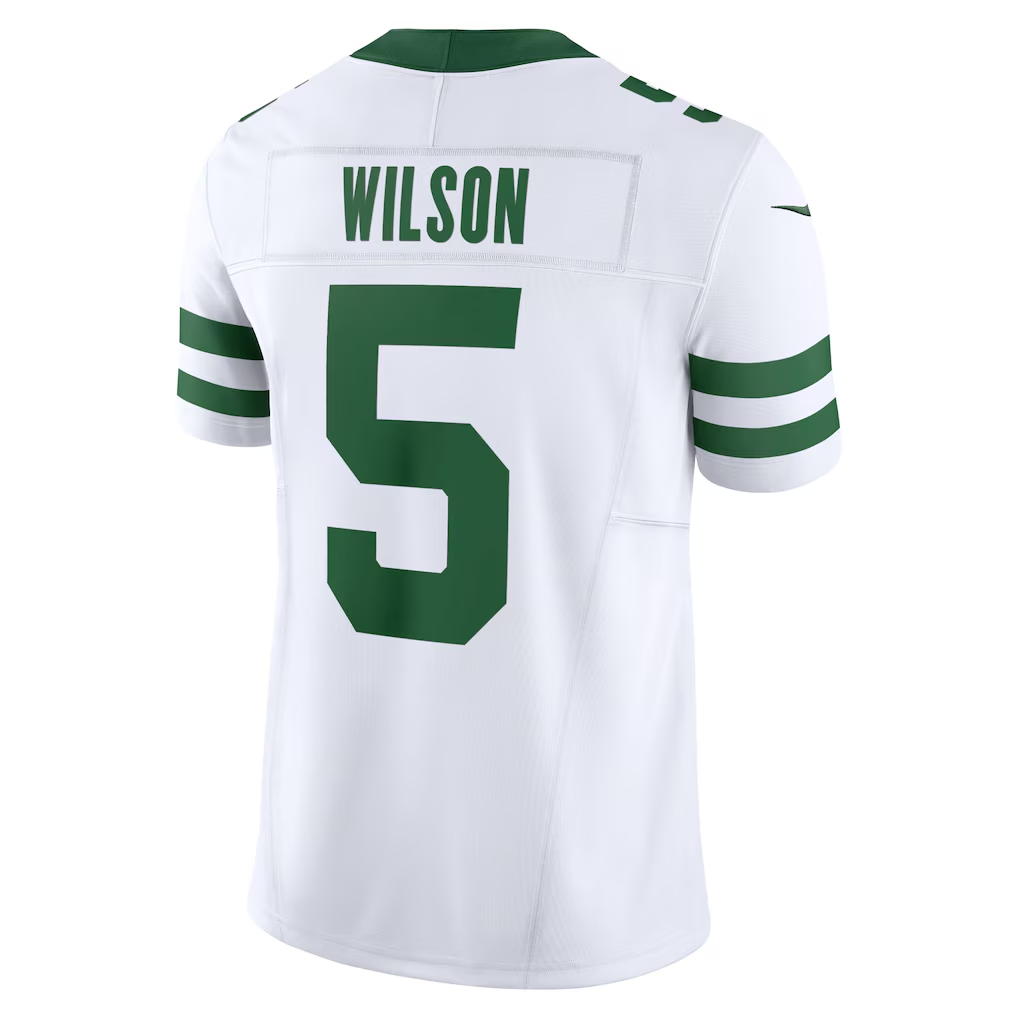 Trusc NY.Jets #5 Garrett Wilson White Classic Alternate Vapor F.U.S.E. Limited Stitched Jerseys