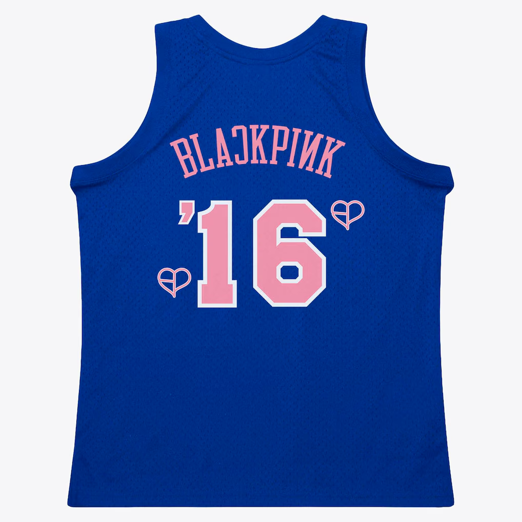 Trusc NY.Knicks Mitchell & Ness x BLACKPINK Blue Hardwood Classics Swingman Jerseys - Limited Edition