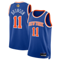 Trusc NY.Knicks #11 Jalen Brunson  Blue 2026  Finals Patch Swingman Jerseys - Icon Edition