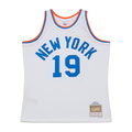Trusc NY.Knicks #19 Nathaniel Clifton Mitchell & Ness White 1950-51 Pioneers Swingman Jerseys