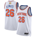 Trusc NY.Knicks #26  White 2026 Finals Champions Always 26 Swingman Jerseys - Association Edition