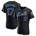 Trusc NY.Mets #17 Keith Hernandez Player Black Replica Home Limited Elite Stitched Jerseys