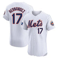 Trusc NY.Mets #17 Keith Hernandez Player White Home Limited Elite Stitched Jerseys