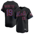 Trusc NY.Mets #19 Bo Bichette Player Black Alternate Home Limited Stitched Jerseys