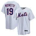 Trusc NY.Mets #19 Bo Bichette Player White Home Replica Stitched Jerseys