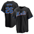 Trusc NY.Mets #26 Nolan McLean Player Black Replica Home Game Stitched Jerseys