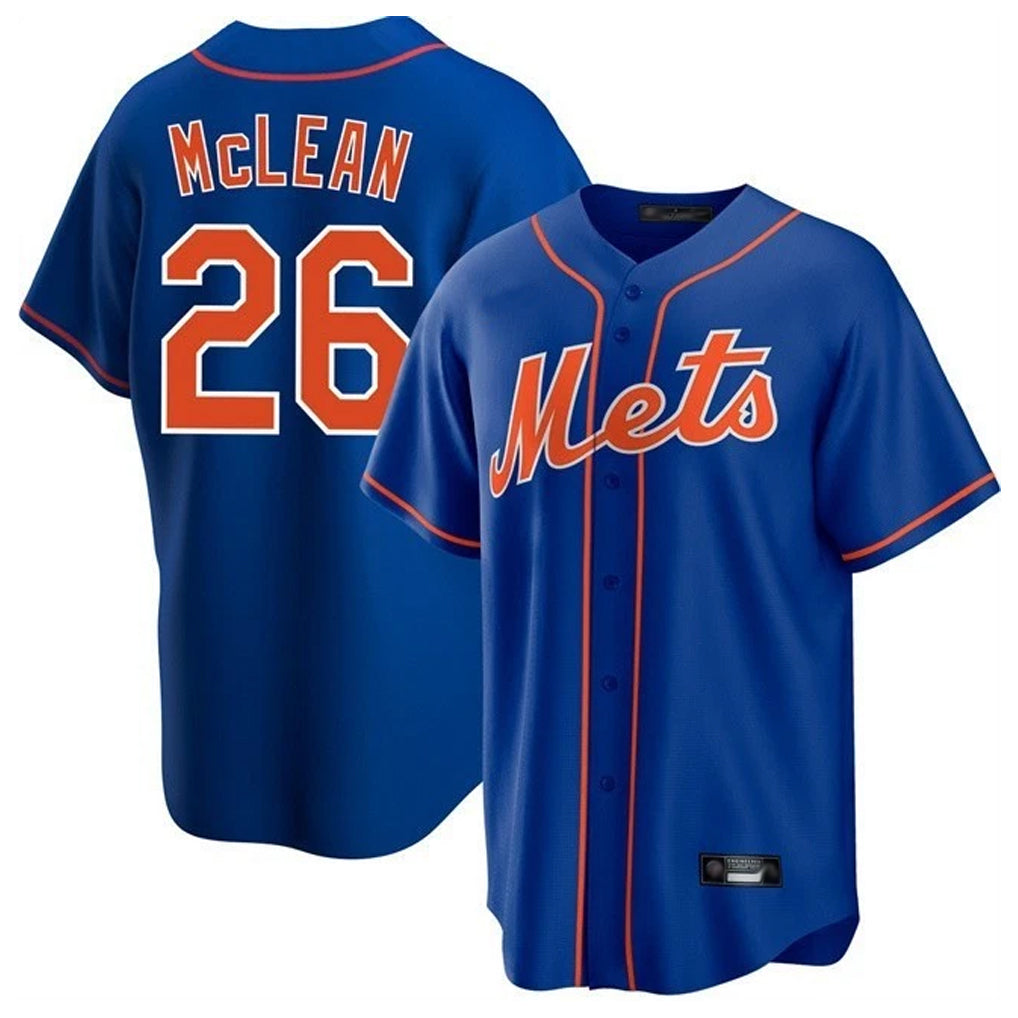 Trusc NY.Mets #26 Nolan McLean Player Royal Home Game Stitched Jerseys