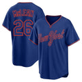 Trusc NY.Mets #26 Nolan McLean Player Royal T-shirt Home Game Stitched Jerseys