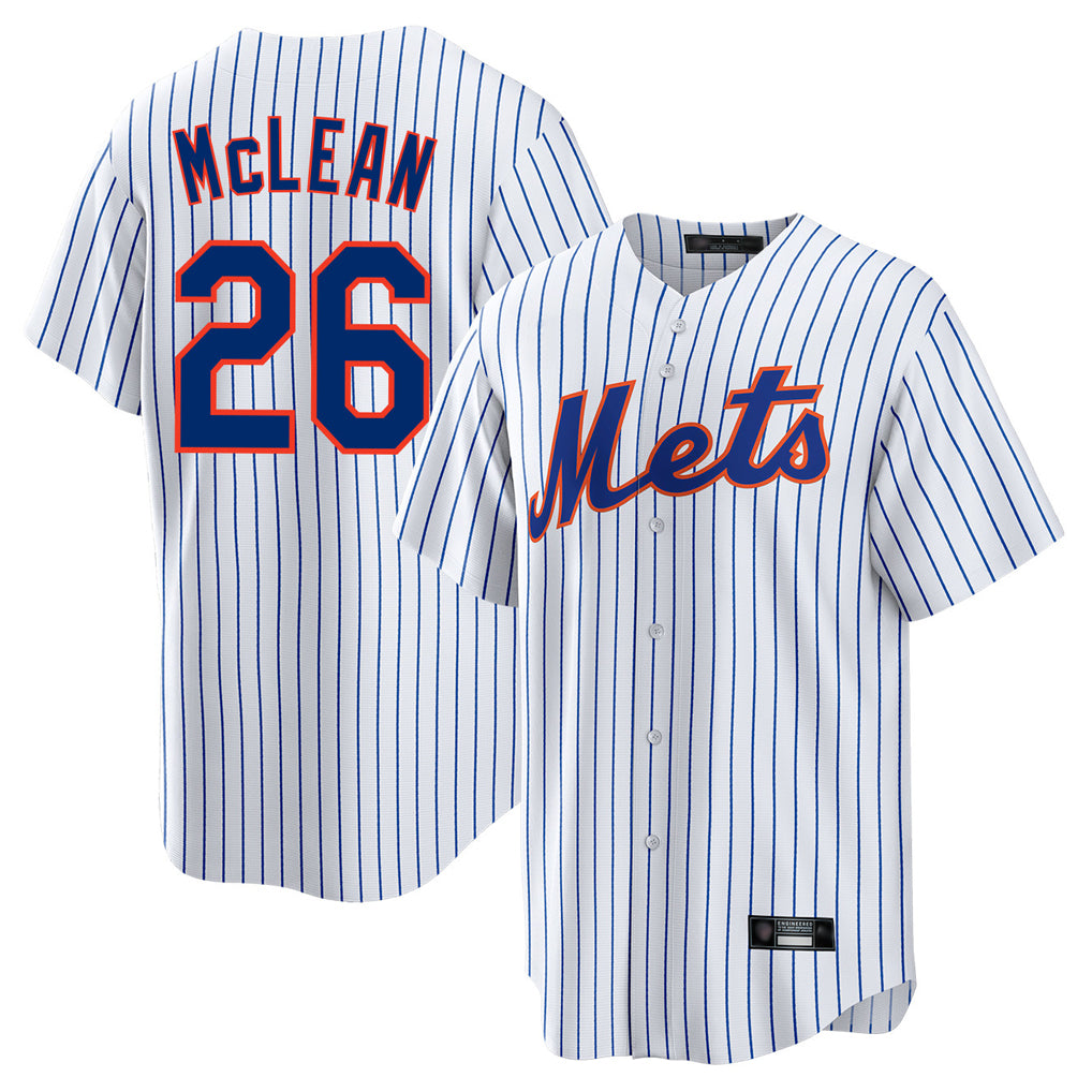 Trusc NY.Mets #26 Nolan McLean Player White Home Game Stitched Jerseys
