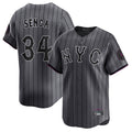 Trusc NY.Mets #34 Kodai Senga Player Gray City Connect Limited Stitched Jerseys