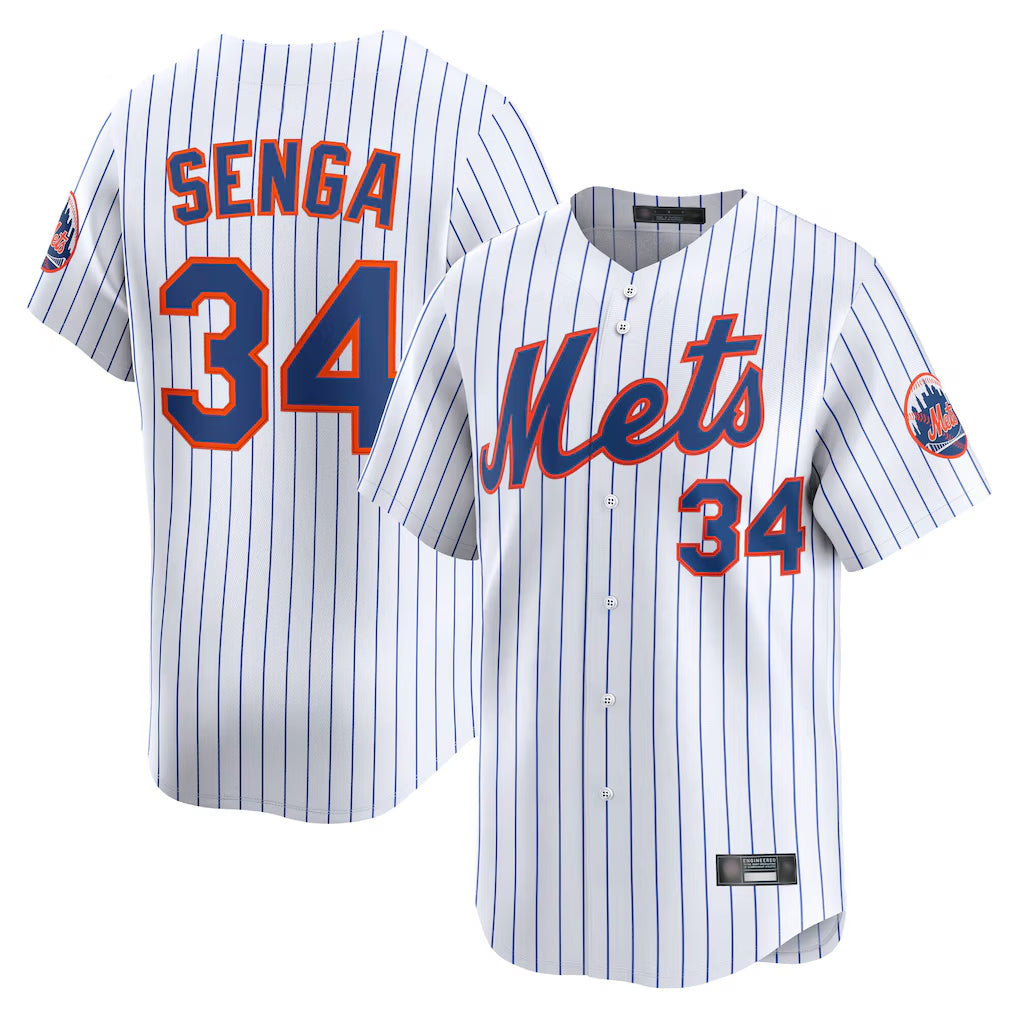 Trusc NY.Mets #34 Kodai Senga Player White Home Limited Stitched Jerseys