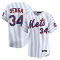 Trusc NY.Mets #34 Kodai Senga Player White Home Limited Stitched Jerseys
