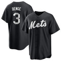 Trusc NY.Mets #3 Carson Benge Player Black Home Game Stitched Jerseys