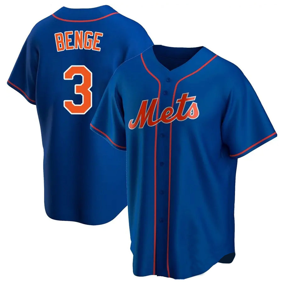 Trusc NY.Mets #3 Carson Benge Player Royal Home Game Stitched Jerseys