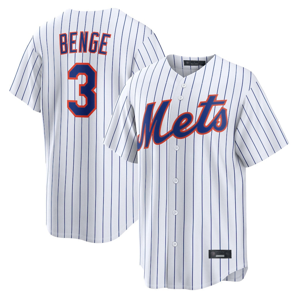 Trusc NY.Mets #3 Carson Benge Player White Home Limited Stitched Jerseys
