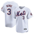 Trusc NY.Mets #3 Carson Benge Player White Home Replica Stitched Jerseys