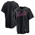 Trusc NY.Mets Blank Player Black Alternate Home Game Stitched Jerseys