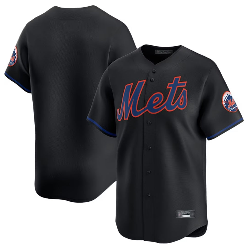Trusc NY.Mets Blank Player Black Alternate Home Limited Stitched Jerseys