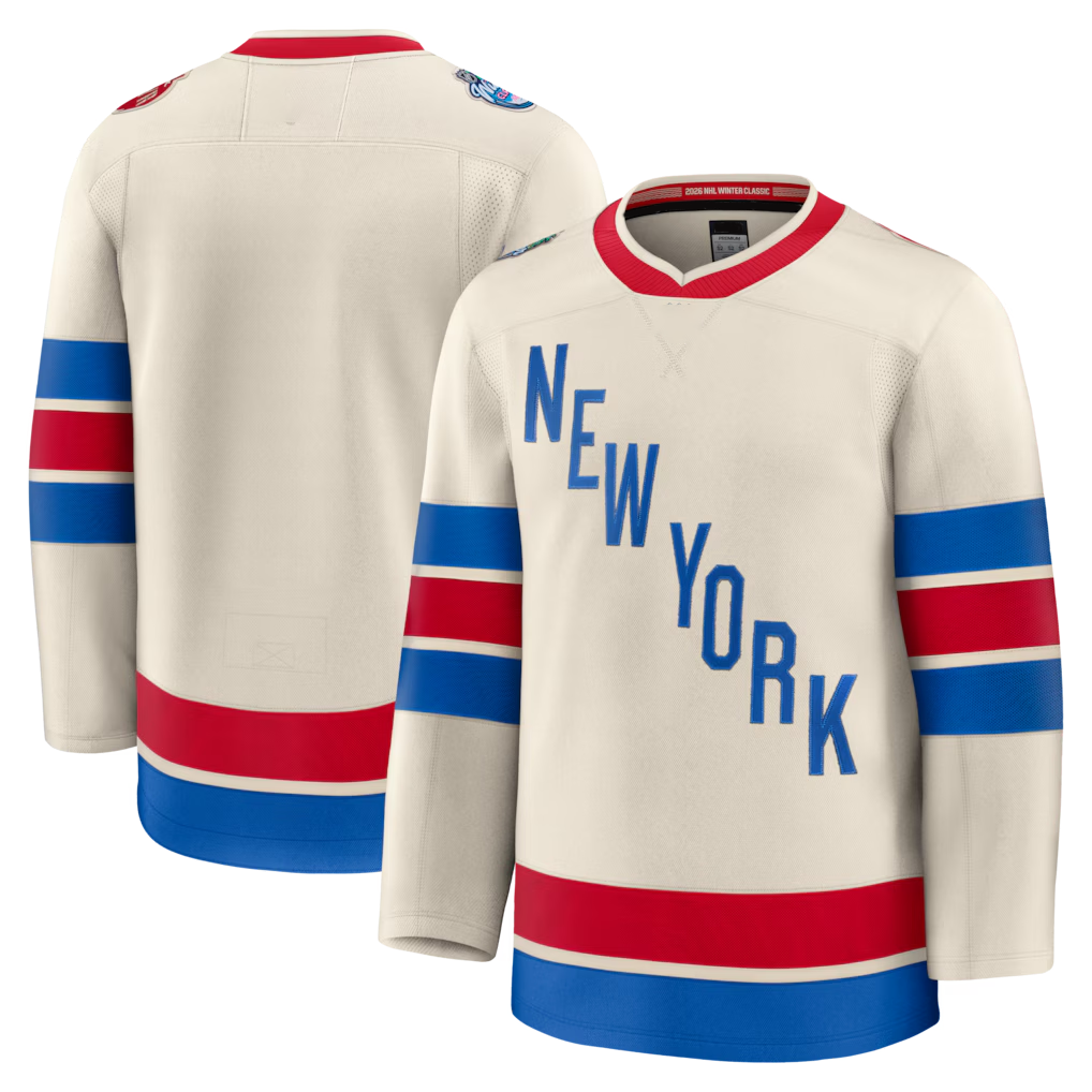 Trusc NY.Rangers Beige 2026 Winter Classic Premium Jerseys