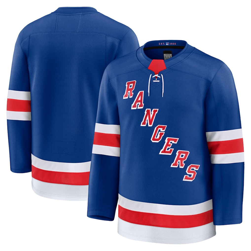 Trusc NY.Rangers Blue Home Premium Jerseys