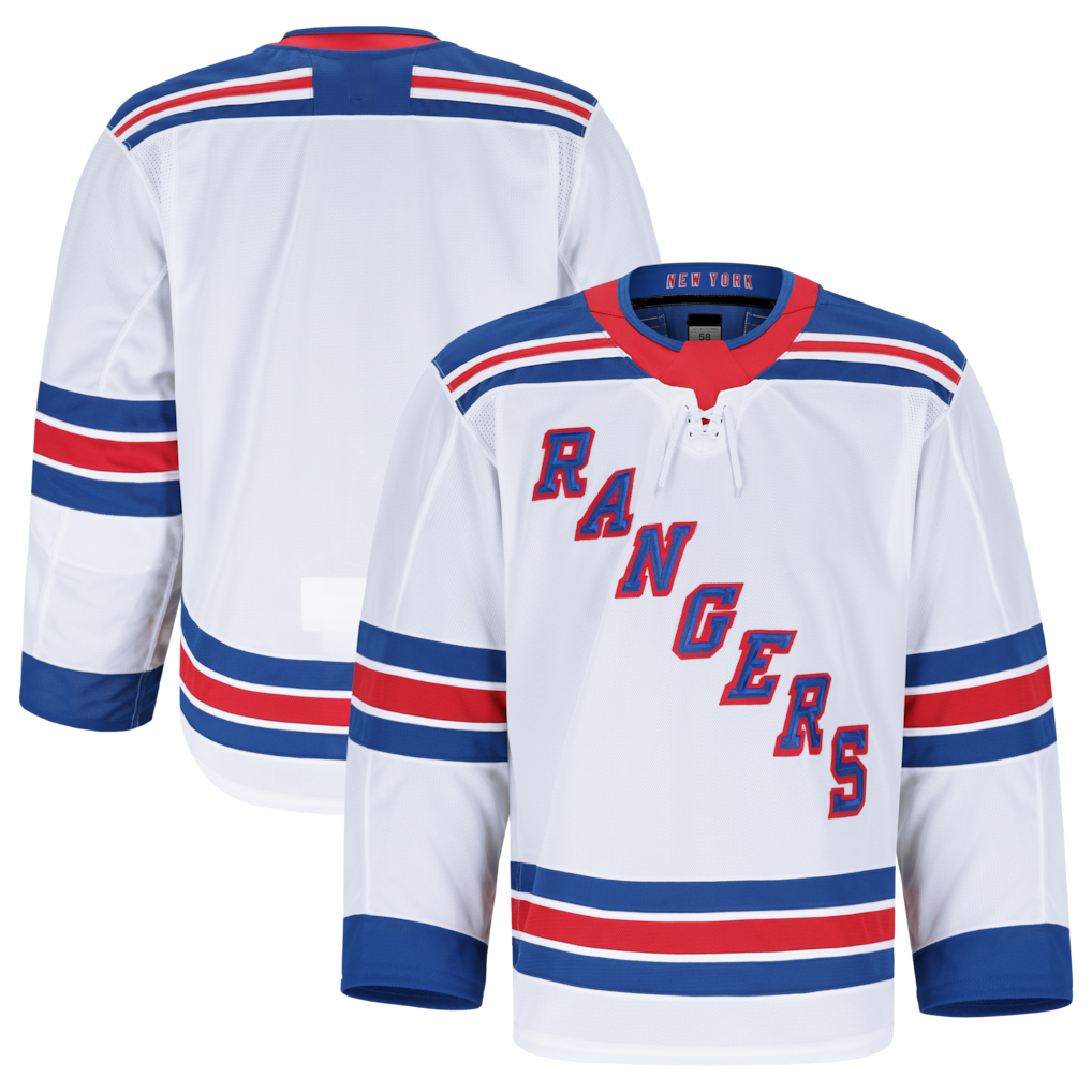 Trusc NY.Rangers White Away Authentic Pro Jerseys