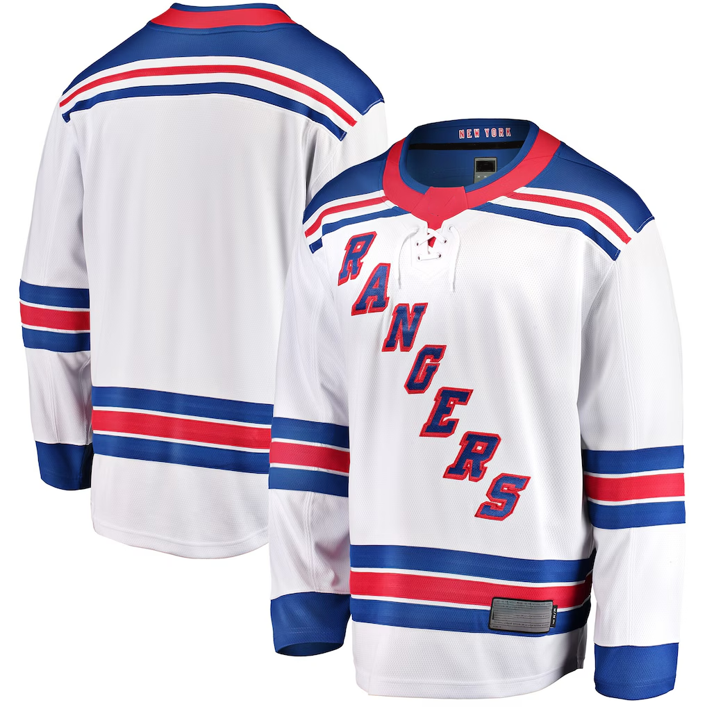Trusc NY.Rangers White Breakaway Jerseys