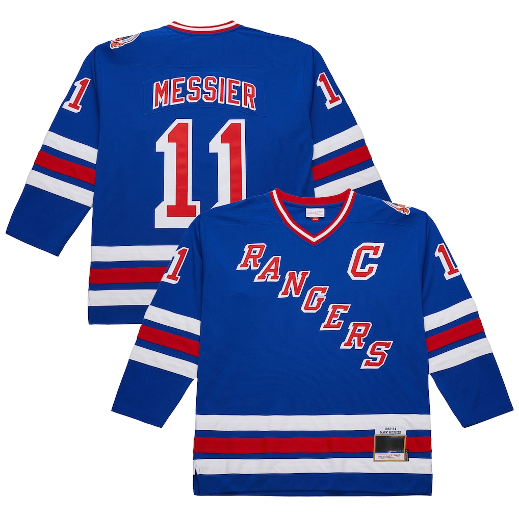 Trusc NY.Rangers #11 Mark Messier Royal 1993-94 Power Play Jerseys