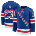 Trusc NY.Rangers #23 Adam Fox Blue Home Premium Jerseys